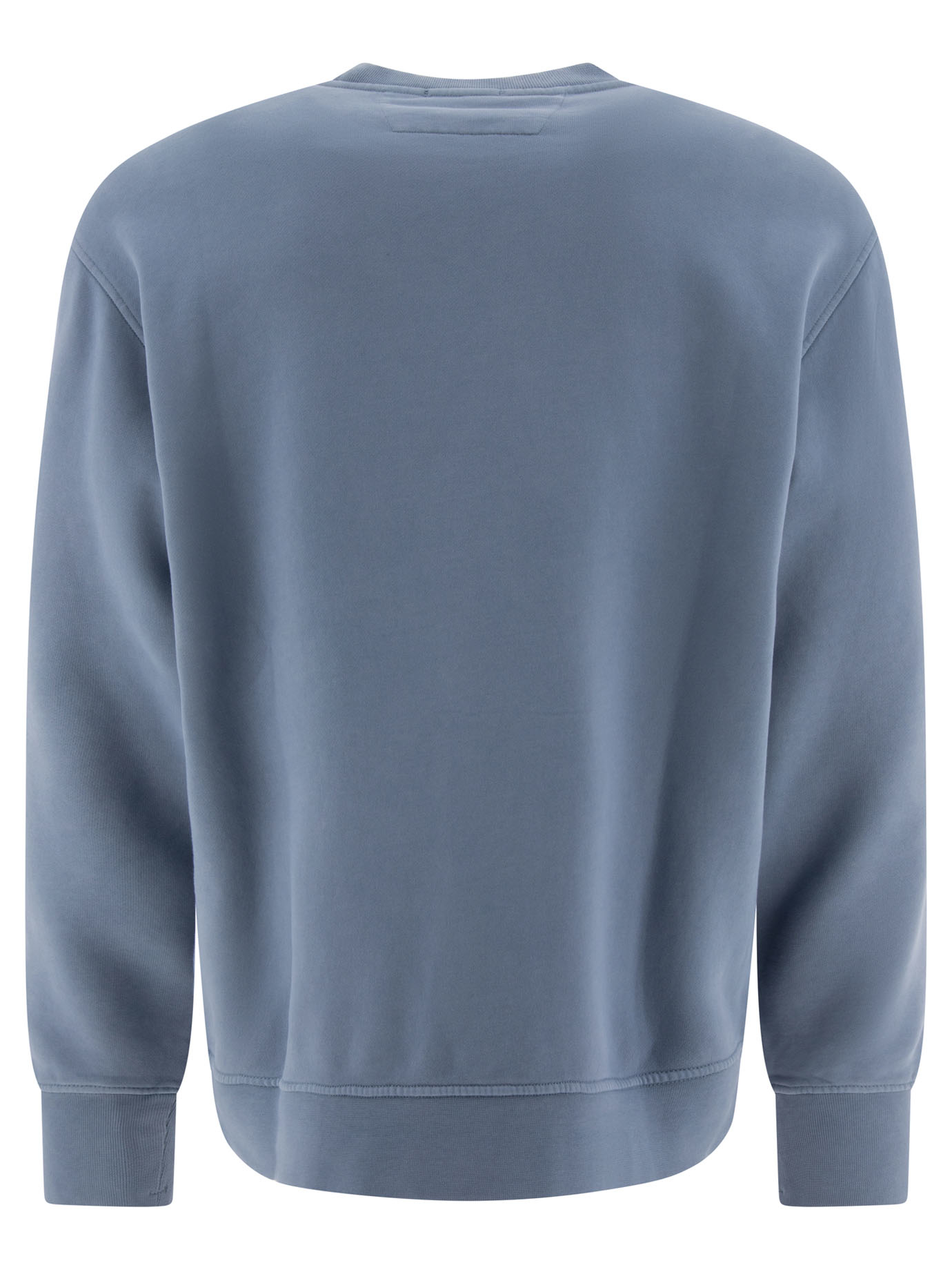 C.P. COMPANY Light Blue Sweatshirt with embroidered logo